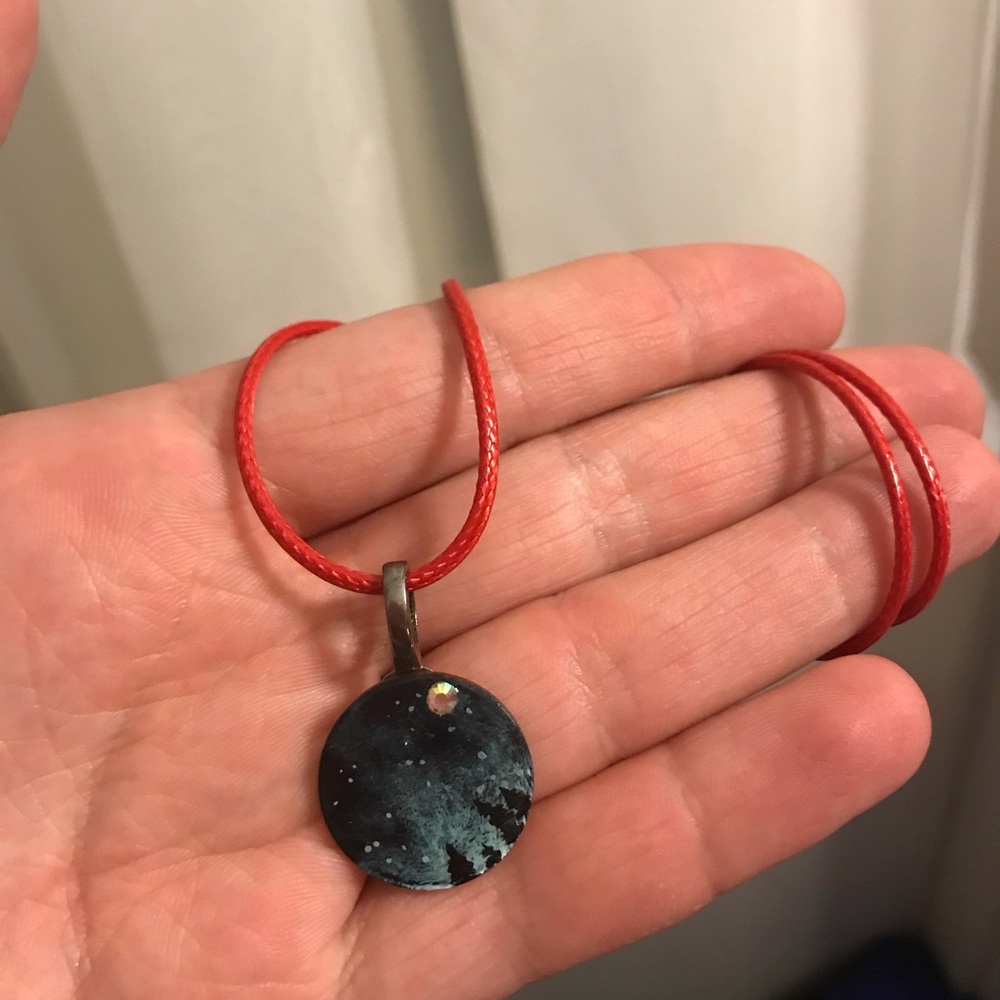 Hand painted necklace